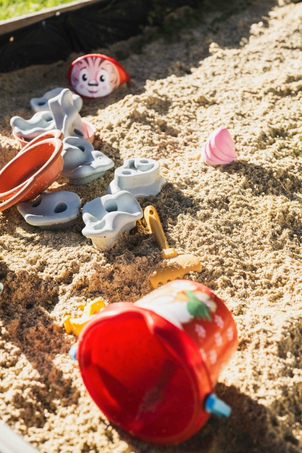 Sandpit at the children's playground